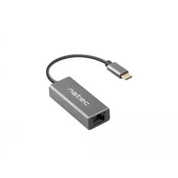 NATEC Cricket USB 3.2 Gen 1 Type-C pilkas eterneto šakotuvas 1000 Mbit/s