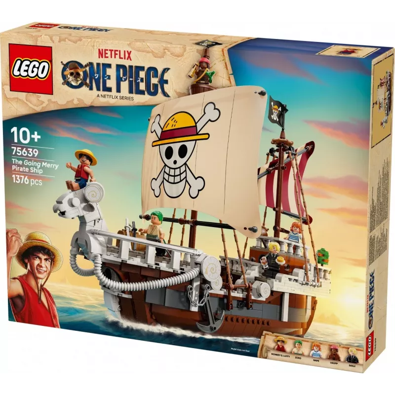 LEGO rinkinys „Going Merry“ piratų laivas 75639 — „One Piece“ plytelių modelis