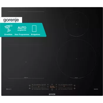 Gorenje GI6432BCWF Juoda įmontuojama 60 cm zoninė indukcinė kaitlentė 4 kaitviečių