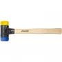 minkšto paviršiaus plaktukas Safety minkštas / vidutinio kietumo (juodas/medinis, Ø 40 mm)