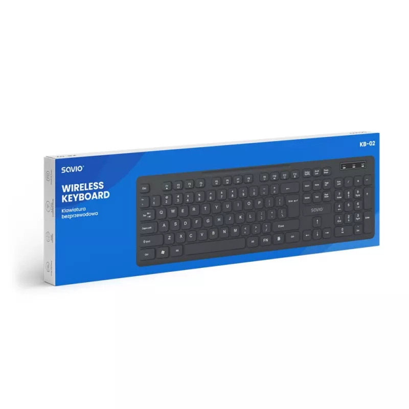 Savio KB-02 klaviatūra Namams/Biurui USB QWERTY Juoda