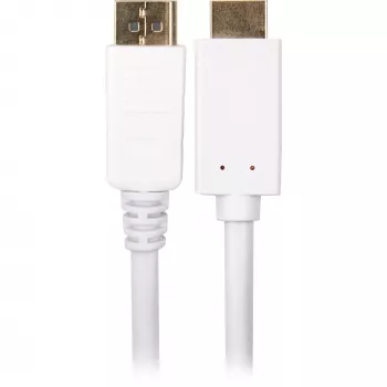Sharkoon adapterio kabelis DisplayPort 1.2 > HDMI 4K baltas 3 metrai