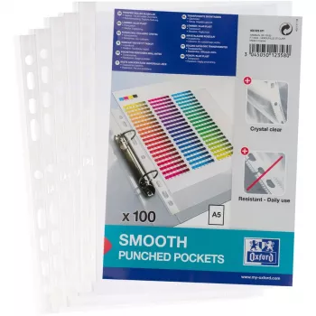Dokumentų įdėklas Oxford 400025671 A5 150 x 210 mm Polipropileno 100 vnt.