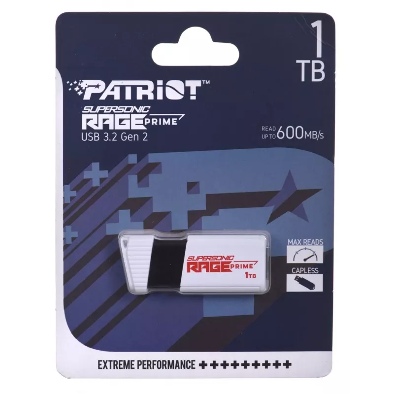 USB atmintinė PATRIOT PEF1TBRPMW32U — 1 TB, USB Type-A, USB 3.2 Gen 2, balta