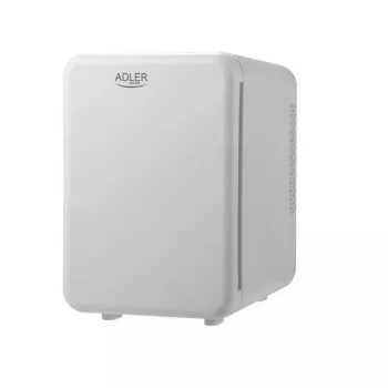 Mini šaldytuvas Adler AD 8084G — kompaktiškas pilkas 12V/230V, 4 L talpa, nešiojamas, dešinėje atidaromas dureles