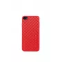 Minkštas telefono dėklas Devia, skirtas iPhone SE2, raudonas, austo rašto