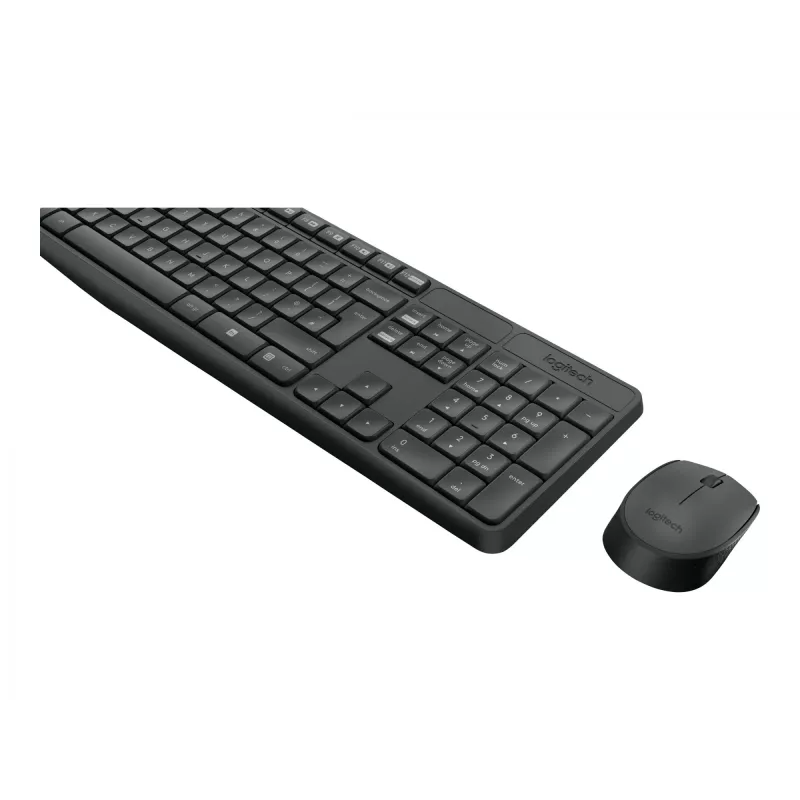 Logitech klaviatūra MK235 belaidė klaviatūra+pelė pilka CZ