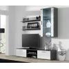Cama TV stovas SOHO 180 pilkas/baltas blizgus