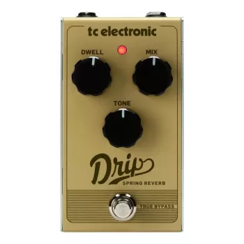 Gitaros efektų pedalas TC Electronic Drip Spring Reverb — kompaktiškas dizainas, tikrasis apėjimas