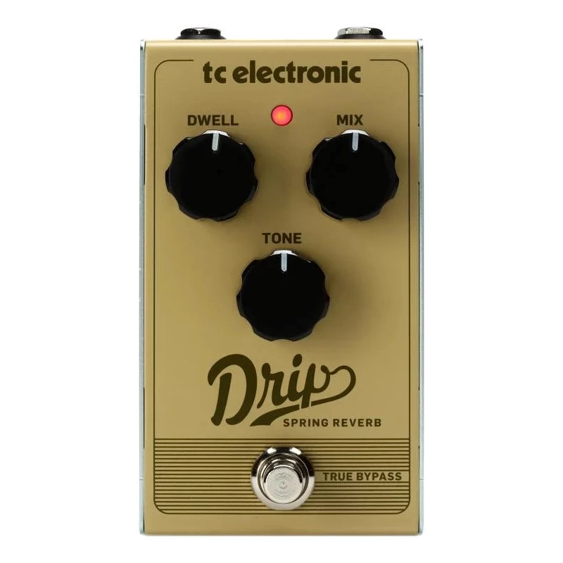 Gitaros efektų pedalas TC Electronic Drip Spring Reverb — kompaktiškas dizainas, tikrasis apėjimas