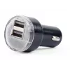 Automobilinis įkroviklis Gembird EG-U2C2A-CAR-02, įėjimas 12–24V, išėjimas 5V/2,1A, 2× USB 2.0, juodas