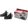 Ratų kaladėlės IWH 019605 juodos plastikinės, tvirtos ir patvarios, 2 vnt. rinkinys