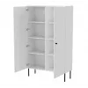 Vitrina cama meble PALAZZO BIS 1000×390×1660 mm balta matinė
