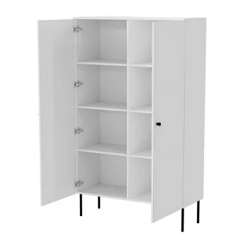 Vitrina cama meble PALAZZO BIS 1000×390×1660 mm balta matinė
