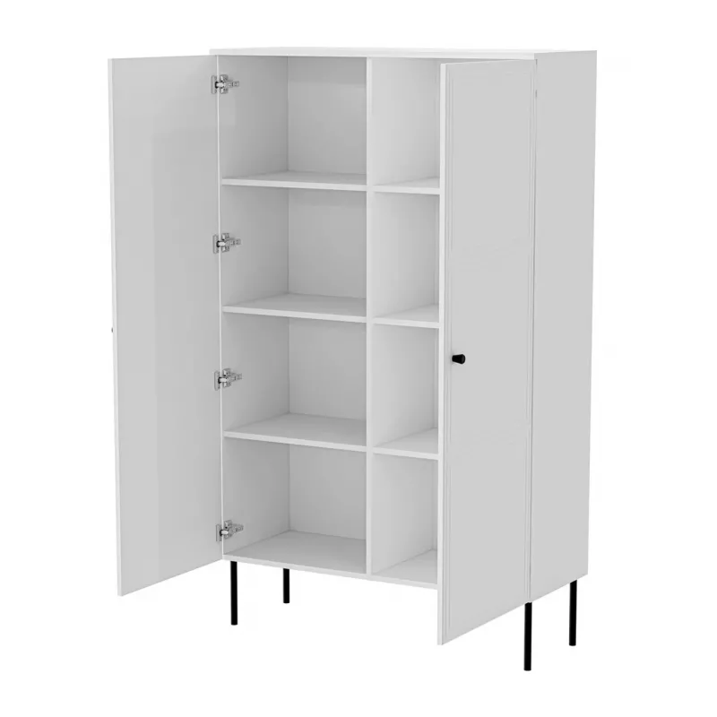 Vitrina cama meble PALAZZO BIS 1000×390×1660 mm balta matinė