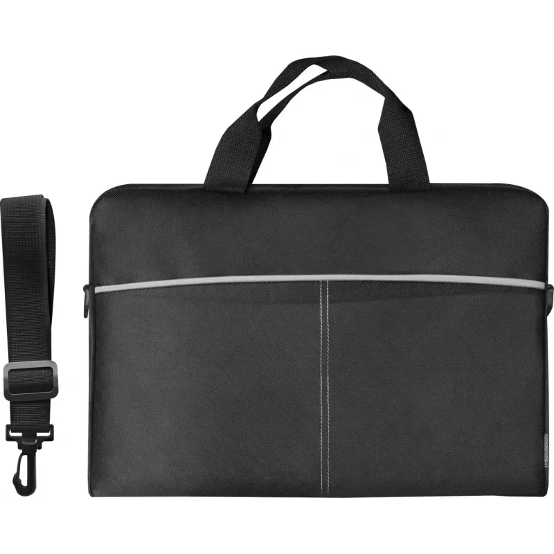Nešiojamojo kompiuterio krepšys DEFENDER Lite 39,6 cm (15,6 col.) juodas/pilkas, poliesteris, užtrauktukas, rankena, nuimamas peties diržas