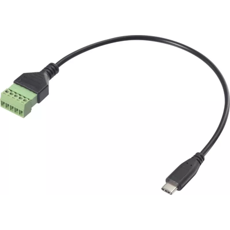 Renkforce USB-C adapterio laidas [1x kištukas - 1x gnybtų jungtis] RF-6443952 30 cm (RF-6443952)