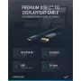 USB-C į DP kabelis. V/V. Mėlynas. 1,0 m – Kabelis – Skaitmeninis/Duomenų (44931)