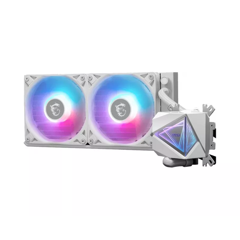MSI MAG Coreliquid I240 procesoriaus skysčio aušinimo rinkinys 12 cm baltas 1 vnt.