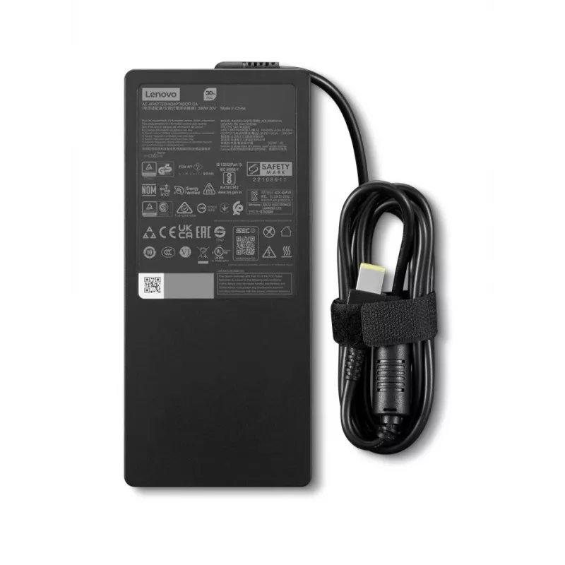 Maitinimo adapteris Lenovo Legion plonas 330W GaN 20V – nešiojamojo kompiuterio įkrovimo adapteris, 330W, GaN, 20V išvestis