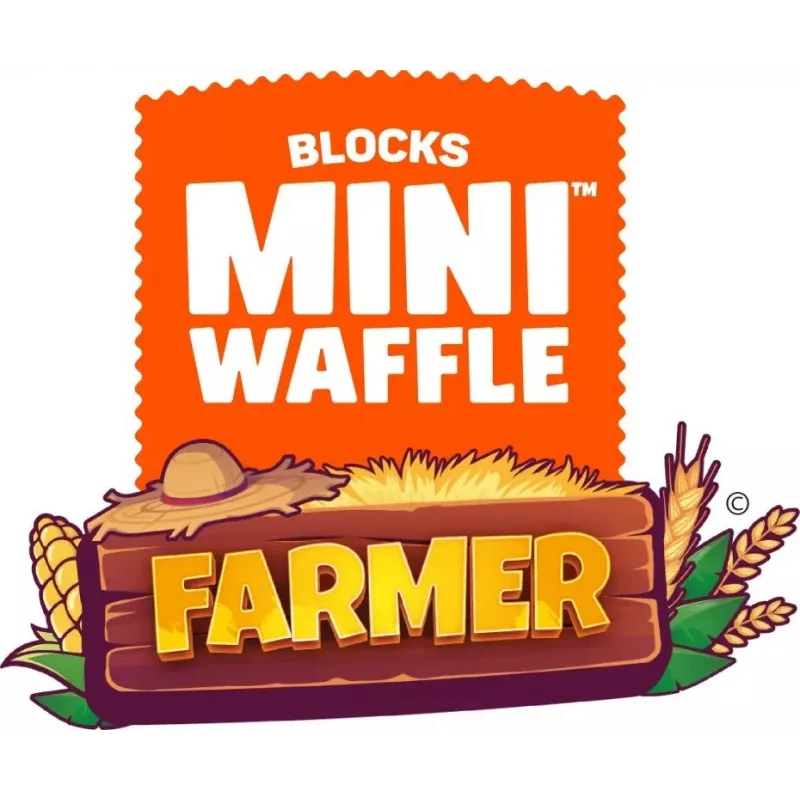 Žaislinis konstravimo rinkinys Marioinex Mini Waffle 112 dalių – Ūkininkas Urocze Ranczo, įvairiaspalvis, amžius 6+