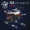 3D dėlionė Ravensburger Iconics Porsche 911 GT3 Cup – modelio kopijos rinkinys