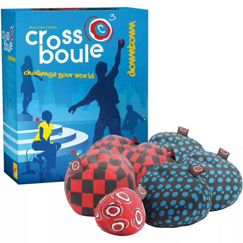 Crossboule Set Downtown, įgūdžių žaidimas mėlynas/raudonas