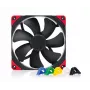 140 mm Noctua NF-A14 PWM chromax.Juoda.swap korpuso ventiliatorius, 12V, 300–1500 RPM, PWM, 140.2 m³/h, 24.6 dB