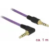 Garso laidas DeLOCK 85611 1m 3.5mm Violetinis