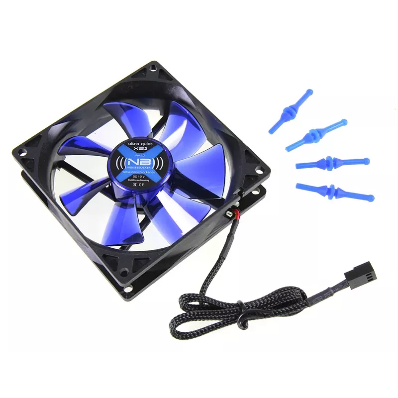 Ventiliatorius Noiseblocker JuodaSilentFan XE2