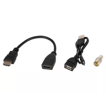 DVB-T2 imtuvas BLOW 7000FHD MINI H.265 — kompaktiškas antžeminės televizijos priedėlis, HDMI, USB, S/PDIF, garso L/R, teletekstas