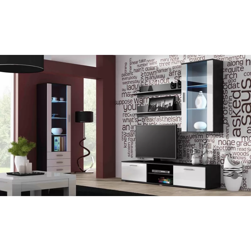 Cama komplektas of two shelves 125cm SOHO baltas matinis