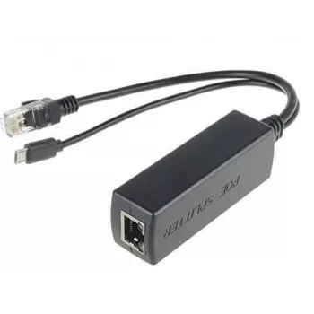 Microconnect MC-POESPLITTER tinklo skirstytuvas Power over Ethernet (PoE) Juoda