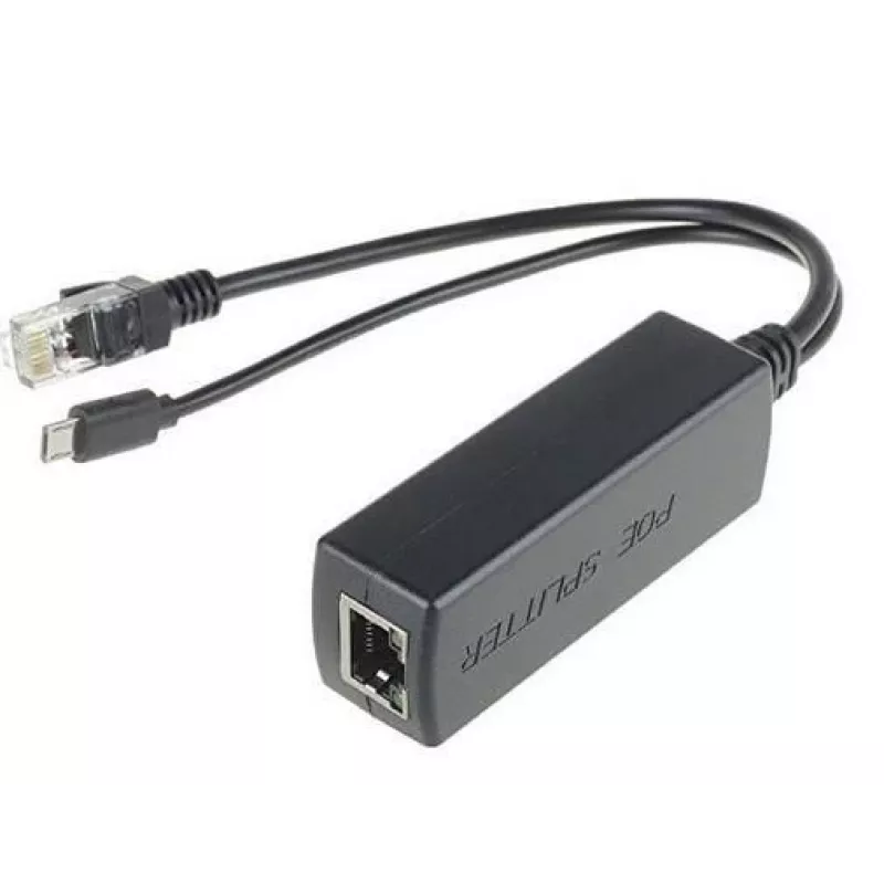 Microconnect MC-POESPLITTER tinklo skirstytuvas Power over Ethernet (PoE) Juoda