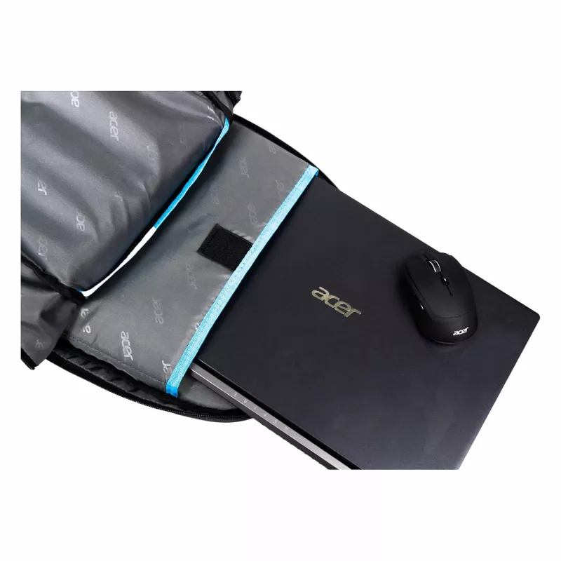 Laisvalaikio kuprinė Acer PBG510 — Poliesteris, tinka iki 18 colių, 330×175×480 mm, Juoda/Mėlyna