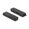 DeLOCK SuperSpeed USB kortelių skaitytuvas SD, Micro SD, MS