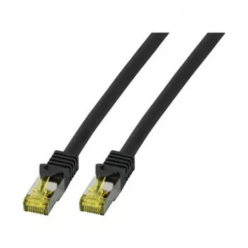 EFB-Elektronik RJ45 komutacinis kabelis Cat.6A S/FTP LSZHCat.7 neapdorotas kabelis juodas 1m Gamintojas: EFB Elektronik (MK7001.1B)
