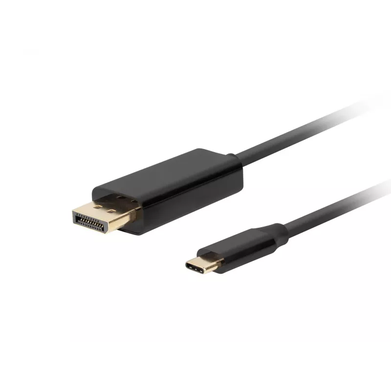 LANBERG CA-CMDP-10CU-0030-BK vaizdo kabelio adapteris, 3 m, USB Type-C į DisplayPort, 4K@60Hz/144Hz palaikymas