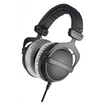 Studijinės ausinės Beyerdynamic DT 770 PRO 80Ω — uždaros, aplink ausis, 5–35000 Hz, 96 dB, 3,5 mm, paauksuota jungtis