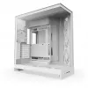 PC Midi Tower korpusas NZXT H9 Flow RGB+ — baltas, palaiko ATX/EATX/Micro-ITX, grūdintas stiklas, 3x140 mm priekiniai + 1x120 mm galinis ventiliatoriai