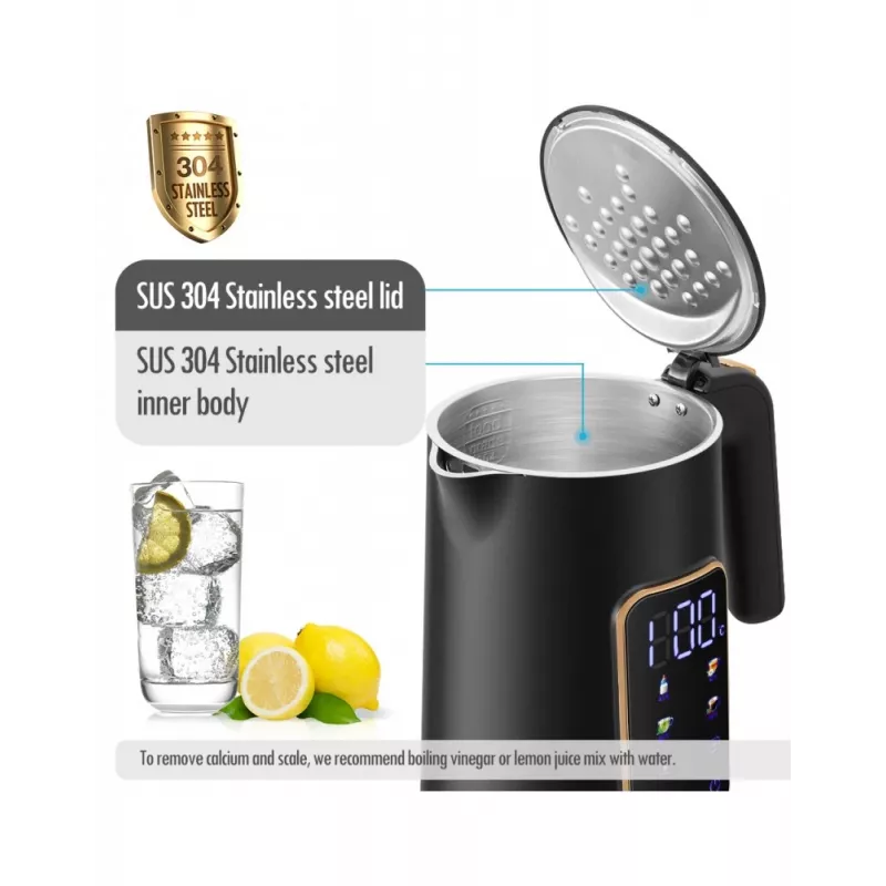 Elektrinis virdulys Forme 1,7 l 2200 W juodas