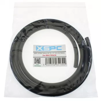 Minkšti EPDM vamzdeliai XSPC 13/10 mm (Vid. sk. 10 mm / Iš. sk. 13 mm), 2 m, juodi
