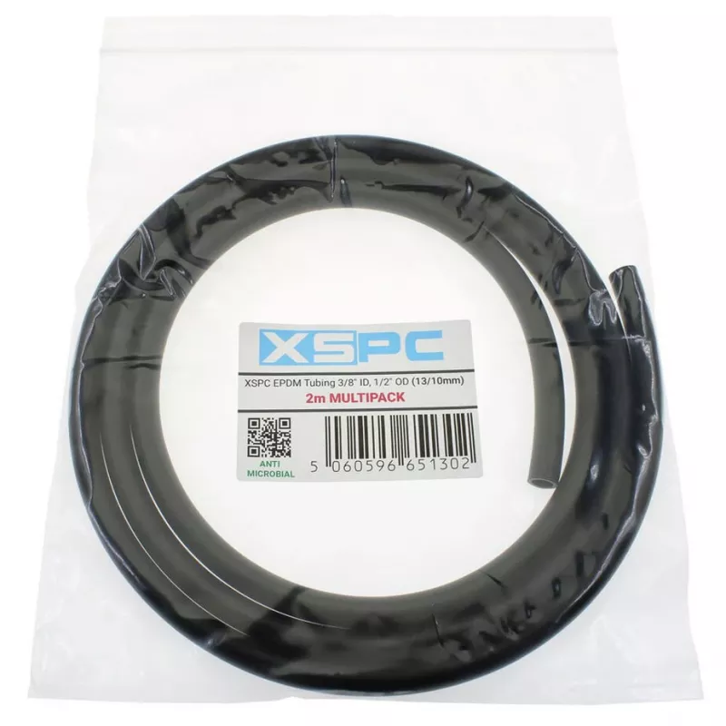 Minkšti EPDM vamzdeliai XSPC 13/10 mm (Vid. sk. 10 mm / Iš. sk. 13 mm), 2 m, juodi
