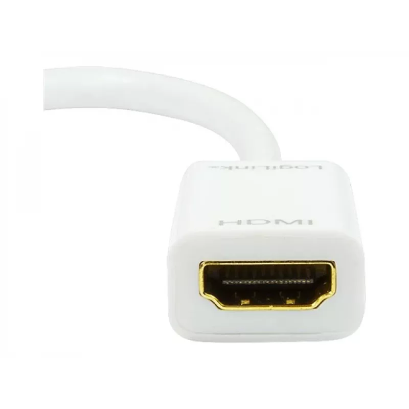 Vaizdo kabelio adapteris LOGILINK Mini DisplayPort į HDMI Type A CV0036A, 0,1 m, pilkas
