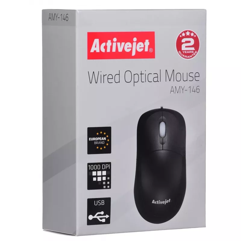 Activejet AMY-146 laidinė optinė USB pelė