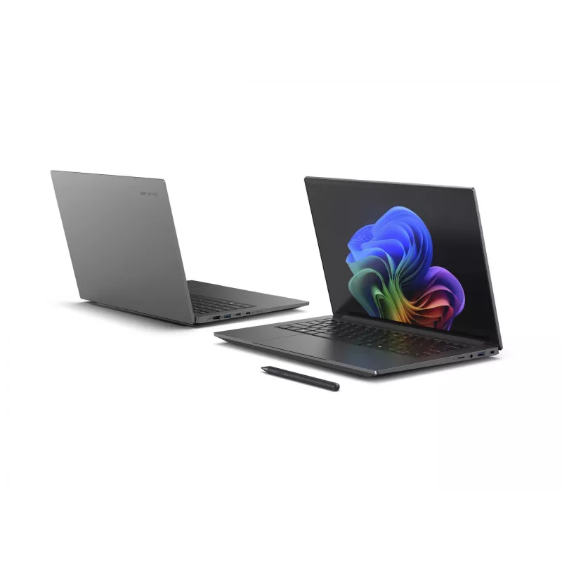 Nešiojamasis kompiuteris Acer Swift X 14 AI SFX14-61G — AMD Ryzen AI 9 365 2 GHz, GeForce RTX 5070, 32 GB RAM, 1,024 TB NVMe SSD (2× QLC), 14,5 colio 180° vyris, Windows 11 Home