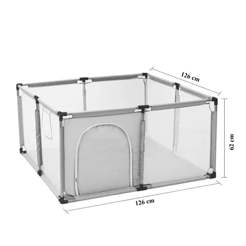 Extralink vaikų maniežas, sausas baseinas žaidimams, sulankstomas 126x126 cm kamuoliukų duobė k-458