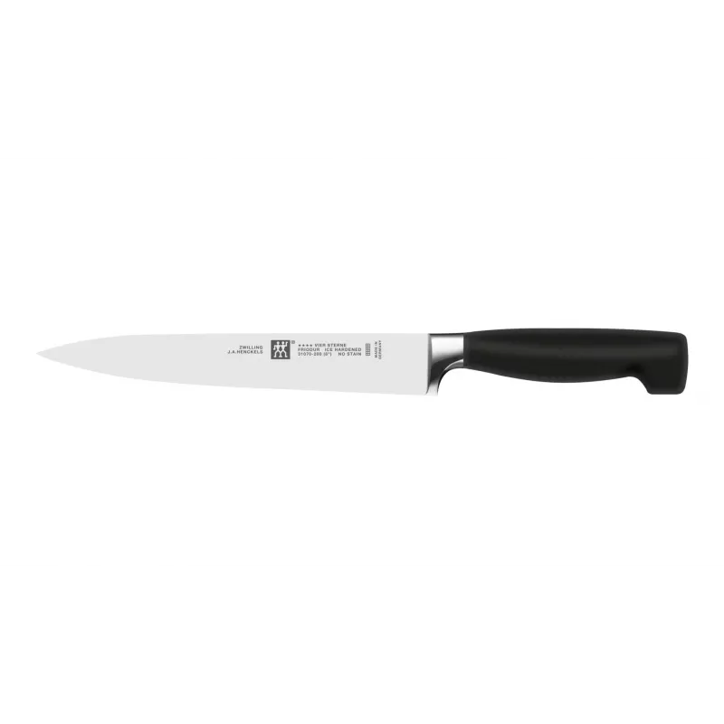 Peilių/įrankių bloko rinkinys ZWILLING 35145-000-0 — 7 dalių, nerūdijančio plieno geležtės, plastikinės rankenos, įskaitant duonos, daržovių, virėjo, pjaustymo peilius, žirklių angą