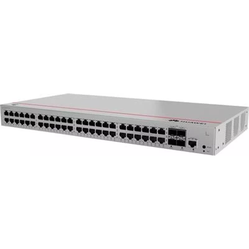HUAWEI CloudEngine S310-48T4S komutatorius — 48x Gigabit Ethernet (10/100/1000), 1U, RJ-45 konsolė, pilkas