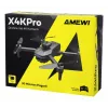 Amewi X4KPro, 4 Rotoren, 3840 x 2160 Pixel, 1500 mAh, Pilka